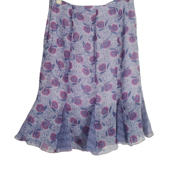 Vintage Clio Womens Floral A Line Midi Skirt Size 8 Fairy Grunge Party Feminine - Picture 1 of 9